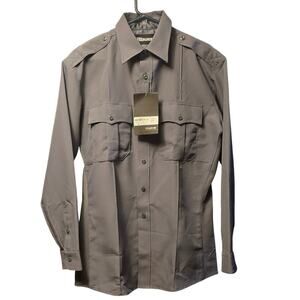 Blauer grey super shirt button down shirt nwt size 15.5